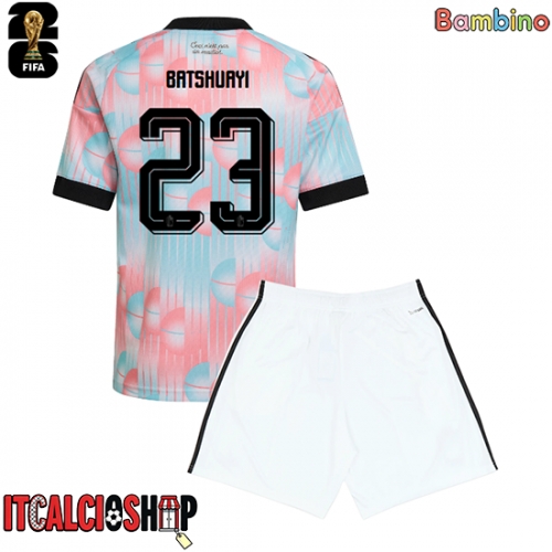 Belgio Michy Batshuayi #23 Seconda Maglia Bambino Mondiali 2026 Manica Corta (+ Pantaloni corti)